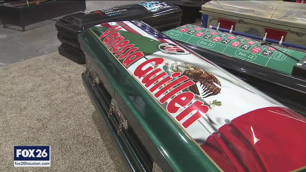 Custom casket for Vanessa Guillen
