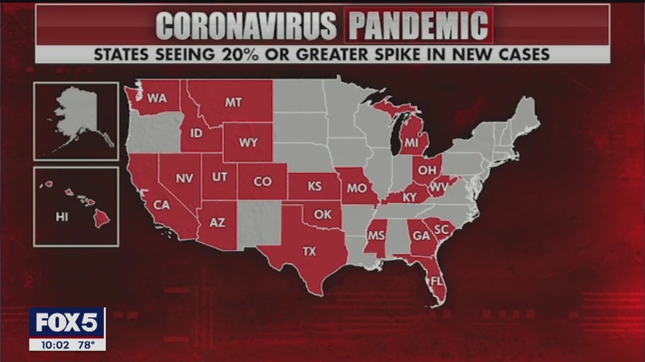 COVID-19 cases spiking nationwide
