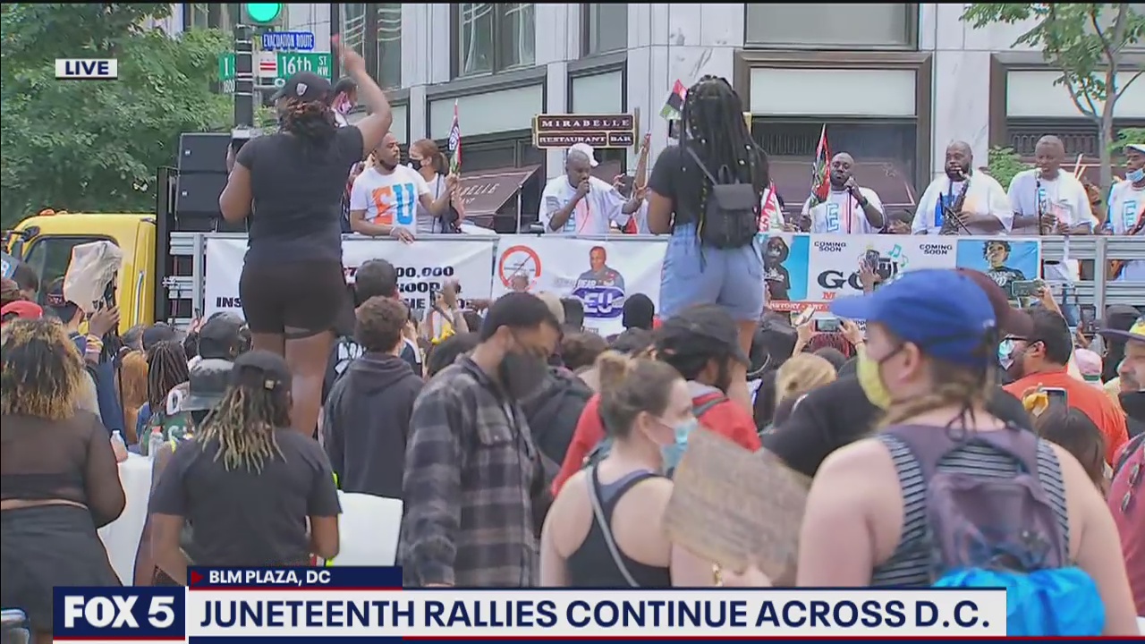 Juneteenth rallies continue across DC