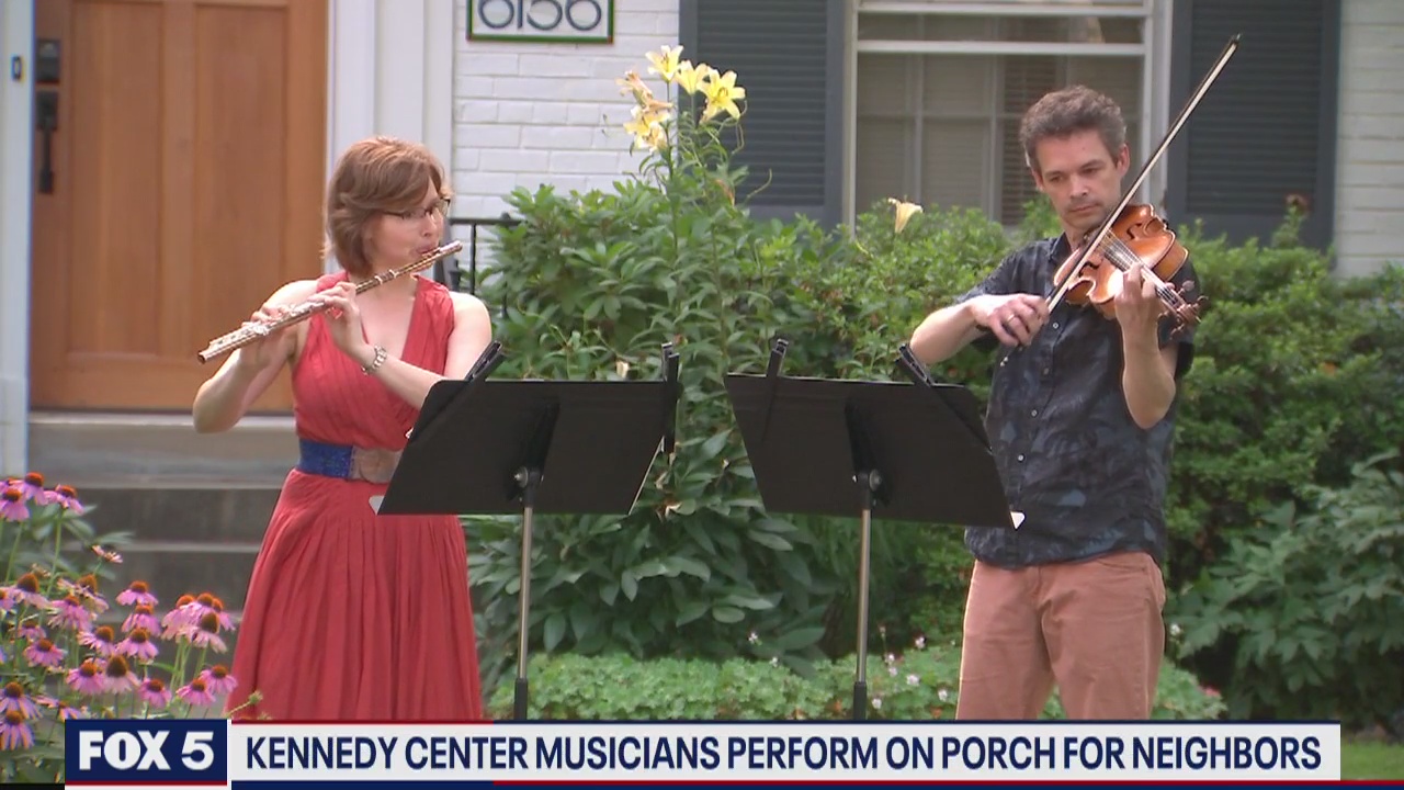 Kennedy Center musicians perform on porch for neighbors