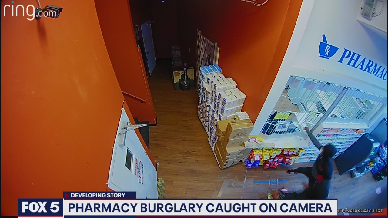 Pharmacy burglary caught on camera