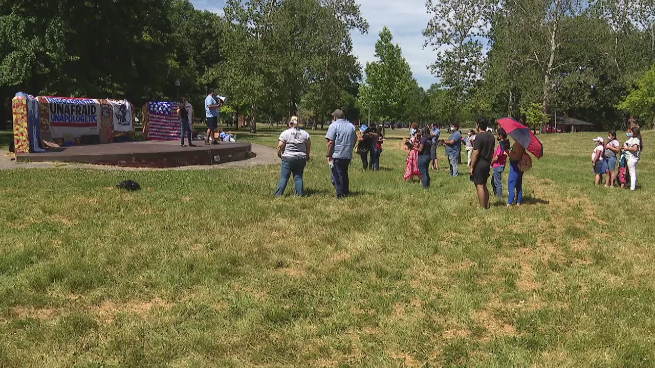 DACA supporters celebrate SCOTUS decision in Detroit's Clark Park