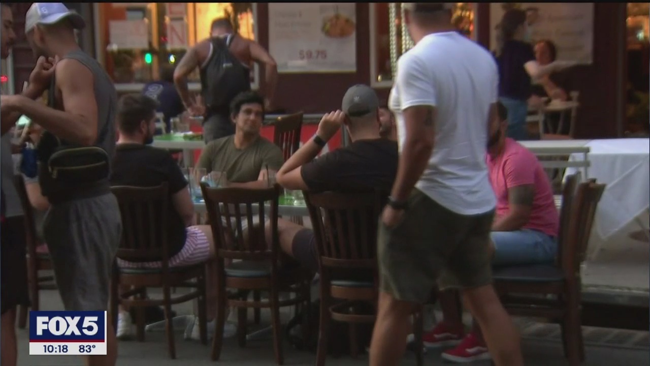 Outdoor dining fills NYC sidewalks, streets