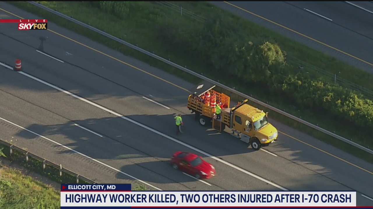 Highway worker killed in early morning crash in Howard County