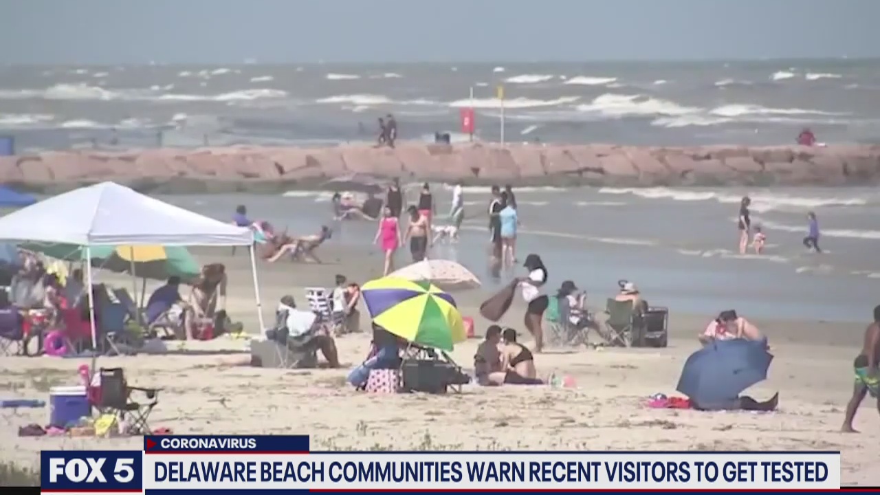 Delaware beach communities warn recent visitors to get tested
