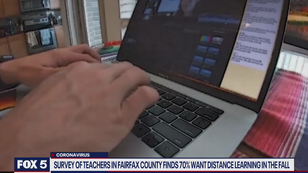 Survey of teachers in Fairfax County find 70 percent want to continue distance learning in the fall