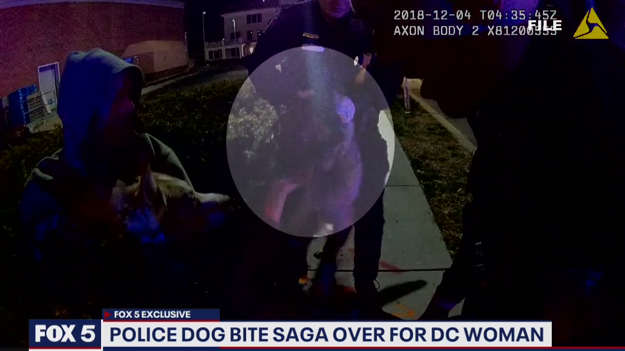 Police dog bite saga over for DC woman