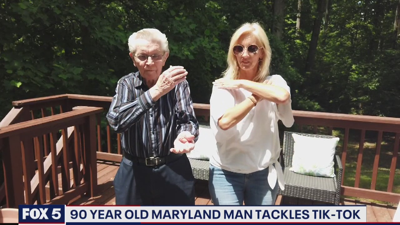 90 year old Maryland man tackles TikTok