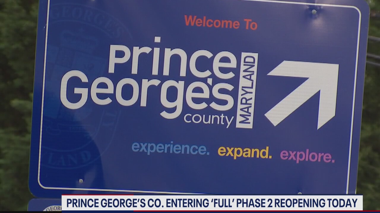 Prince George’s County moves into 'full' phase two reopening Monday