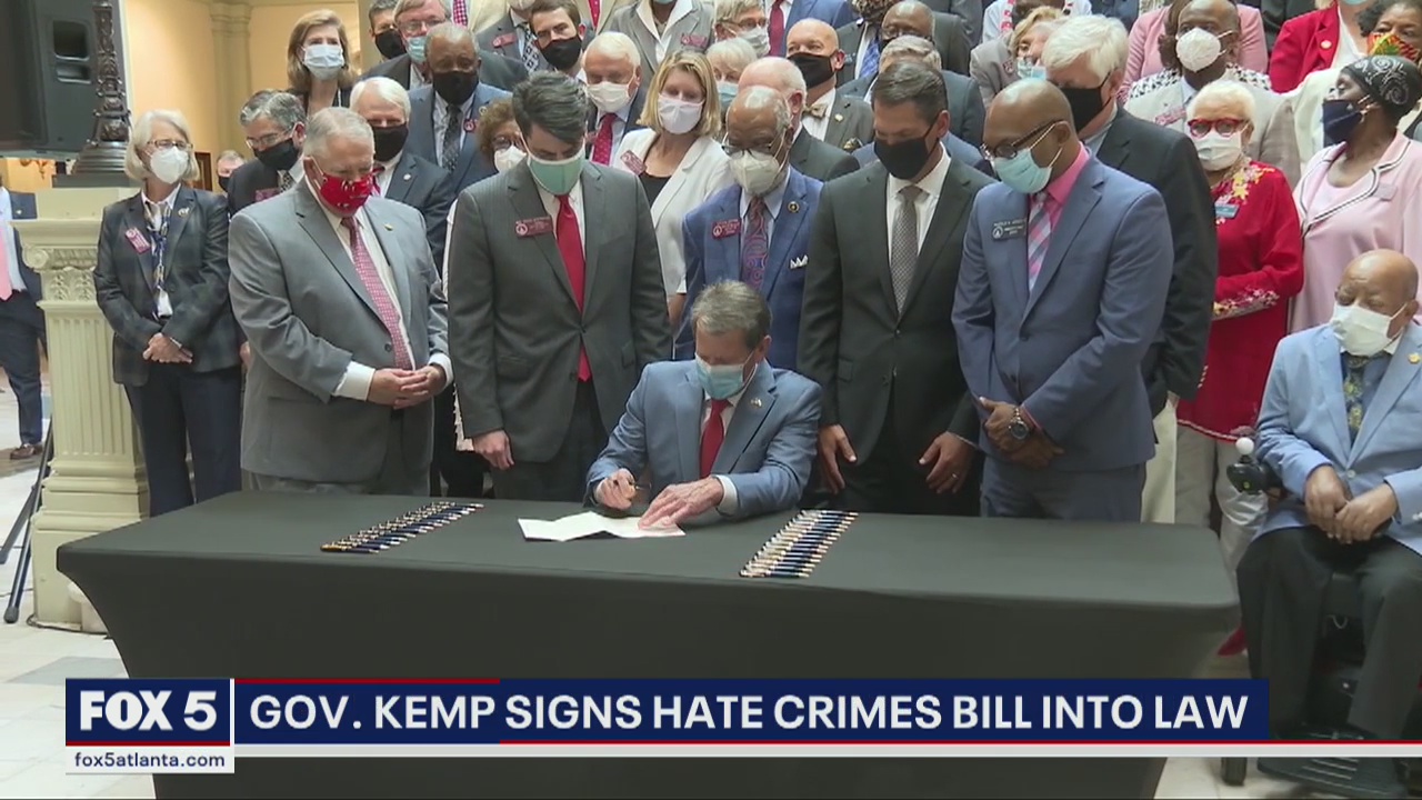 Gov. Kemp signs hate crime bill into law