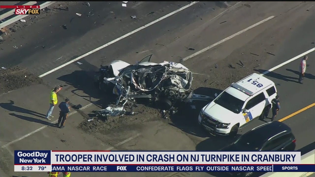 NJ State Trooper injured in crash