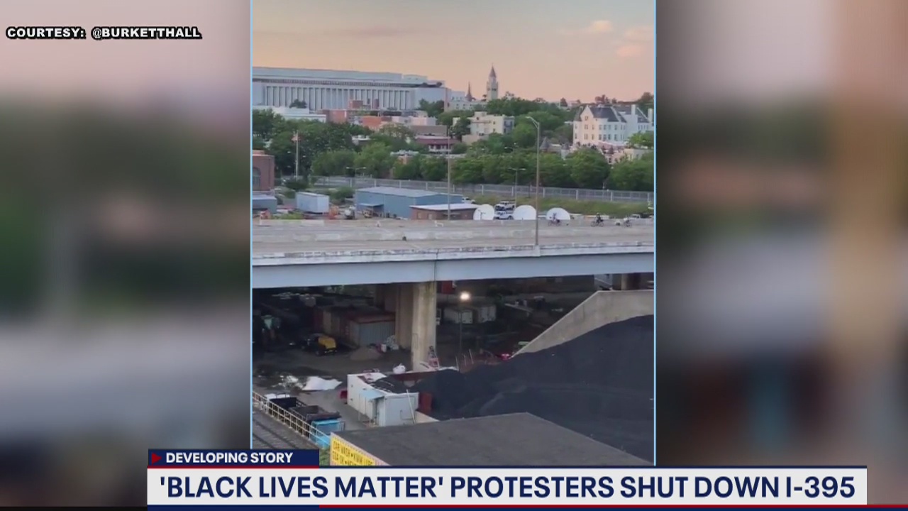 Black Lives Matter protesters shut down Interstate-395 Wednesday