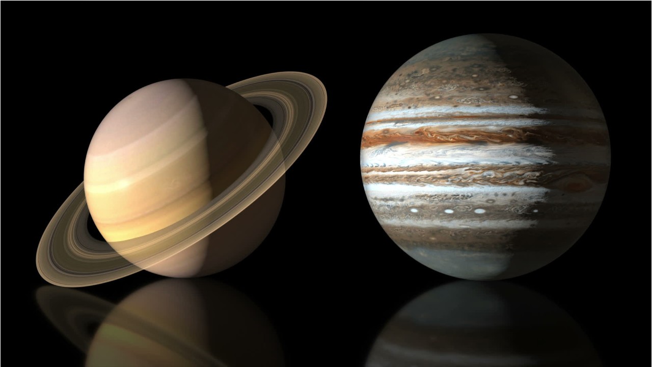 The moon will line up with Jupiter, Saturn and Mars this week