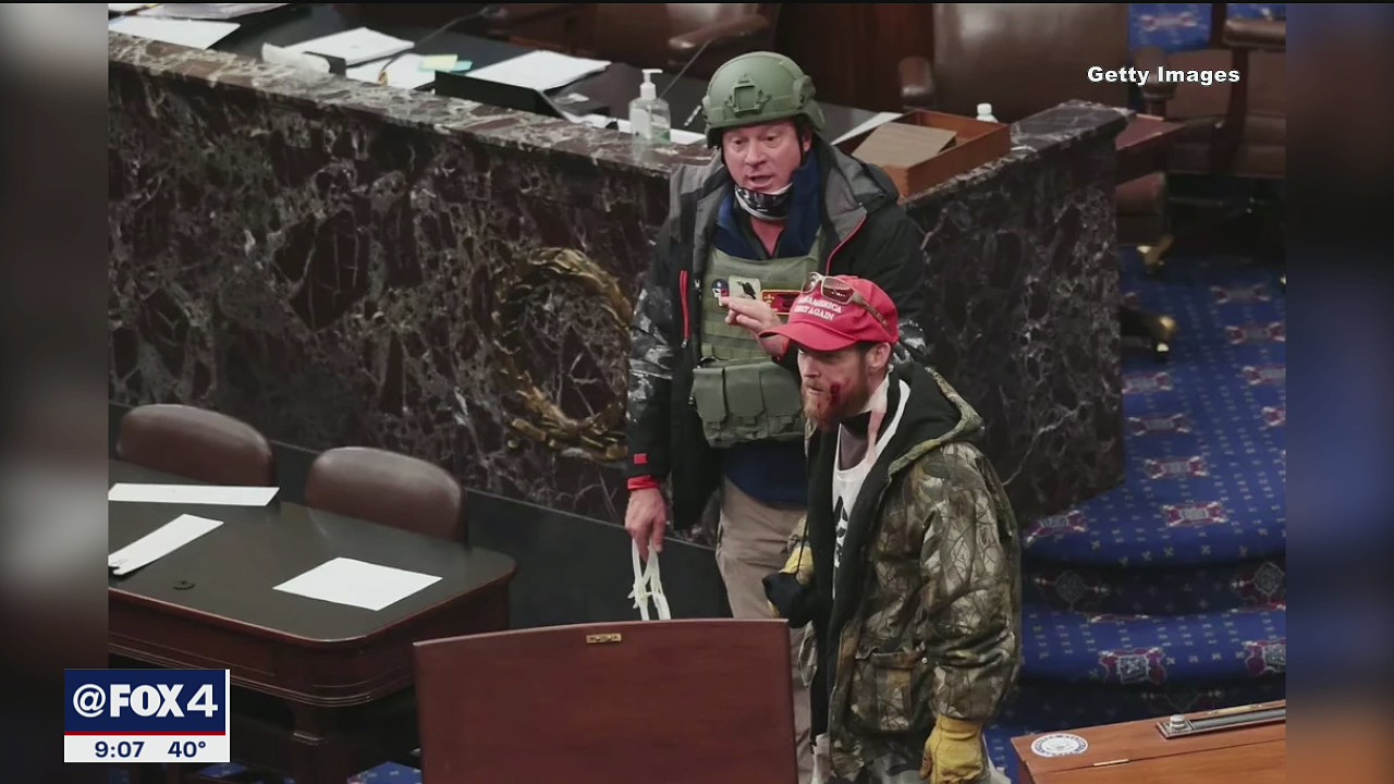 North Texas Air Force veteran identified as Capitol rioter carrying zip ties on Senate floor