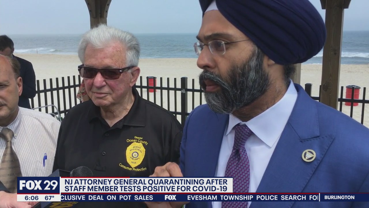New Jersey attorney general quarantining after staffer tests positive