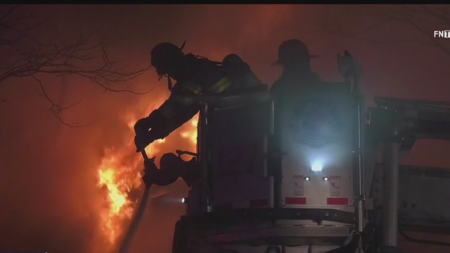 Two firefighters seriously injured in Queens fire
