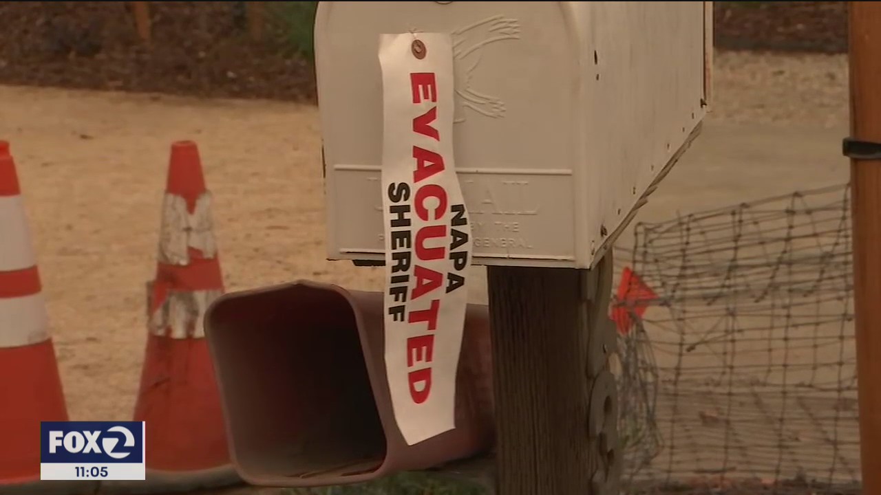 Evacuation orders through the night due to Napa County wildfires