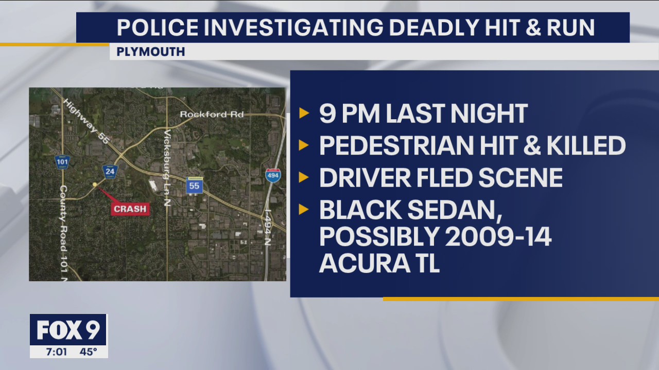 Police investigating deadly hit-and-run in Plymouth, Minnesota