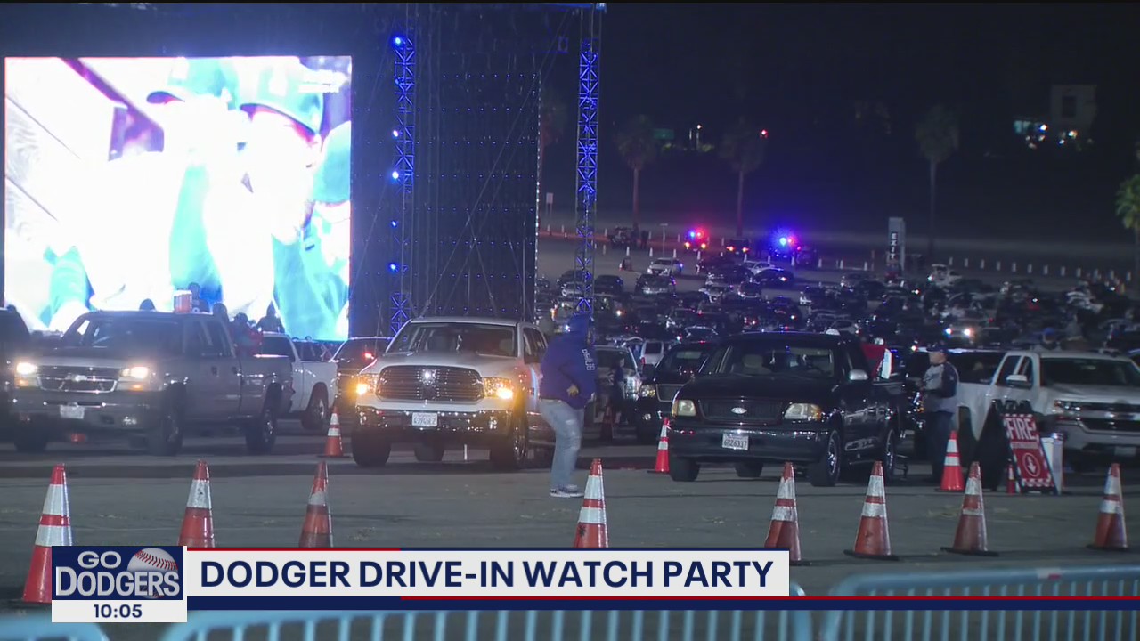 Dodger drive in watch party