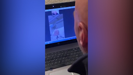 Son sings to father via video chat