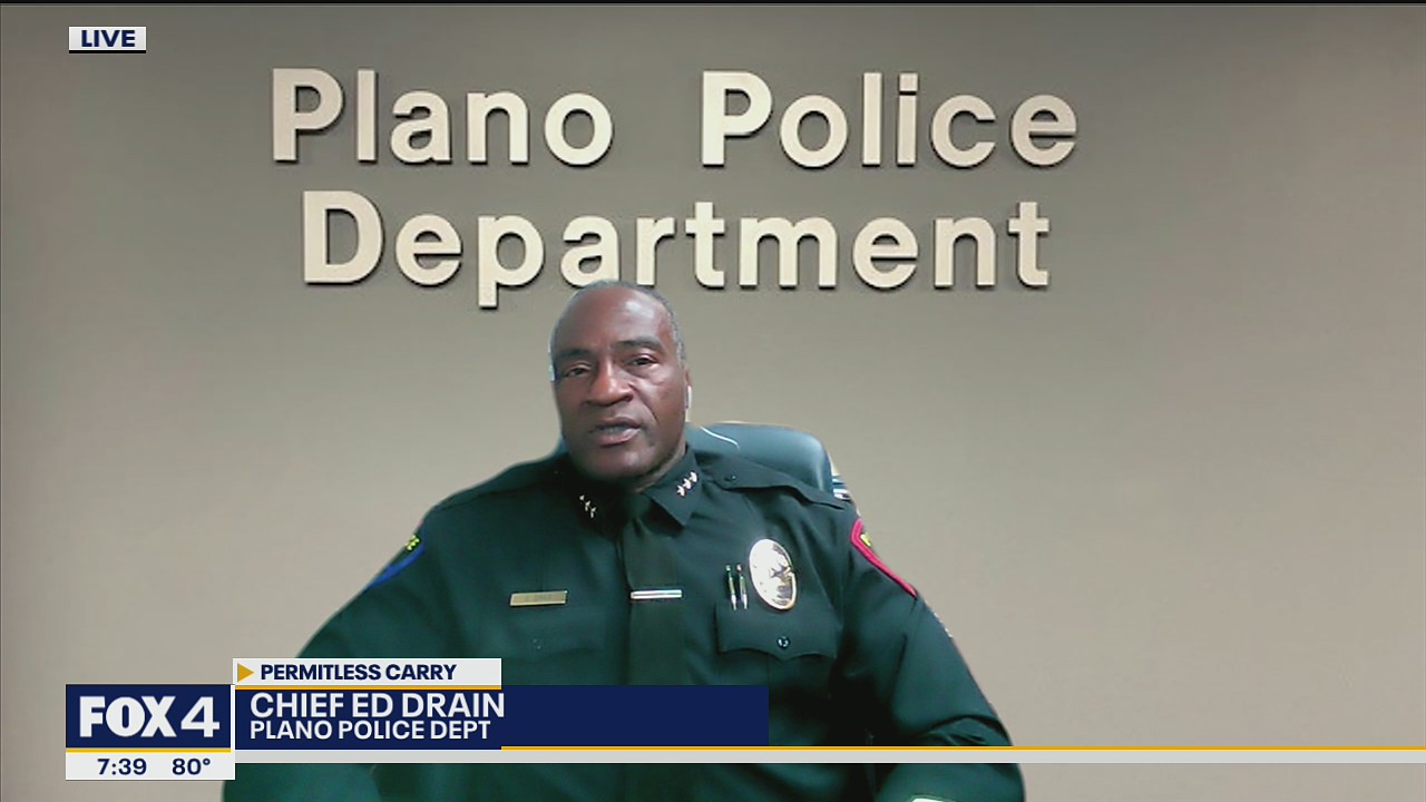 Plano police chief discusses Texas' new permitless carry law