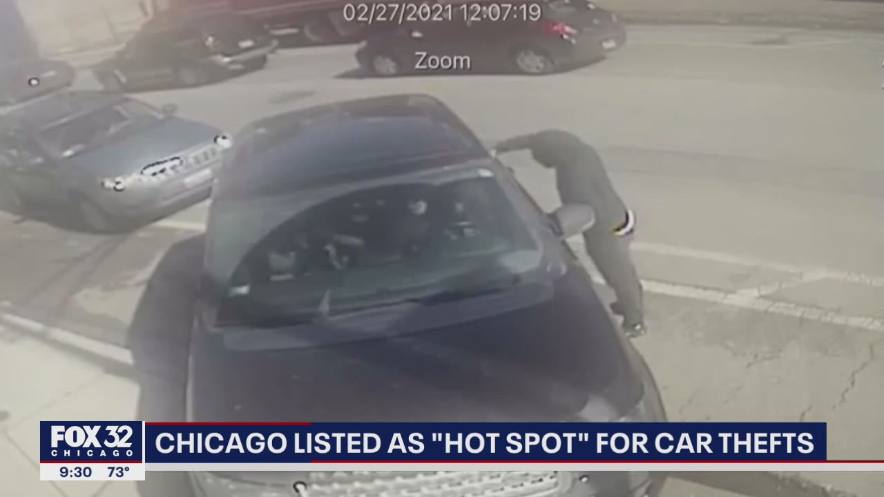 Chicago area listed as hot spot for crimes involving cars