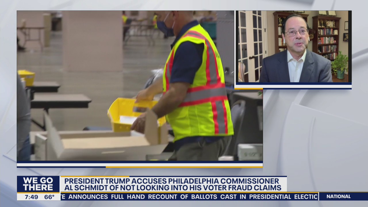 President Trump accuses Philadelphia Commissioner Al Schmidt of not looking into voter fraud claims