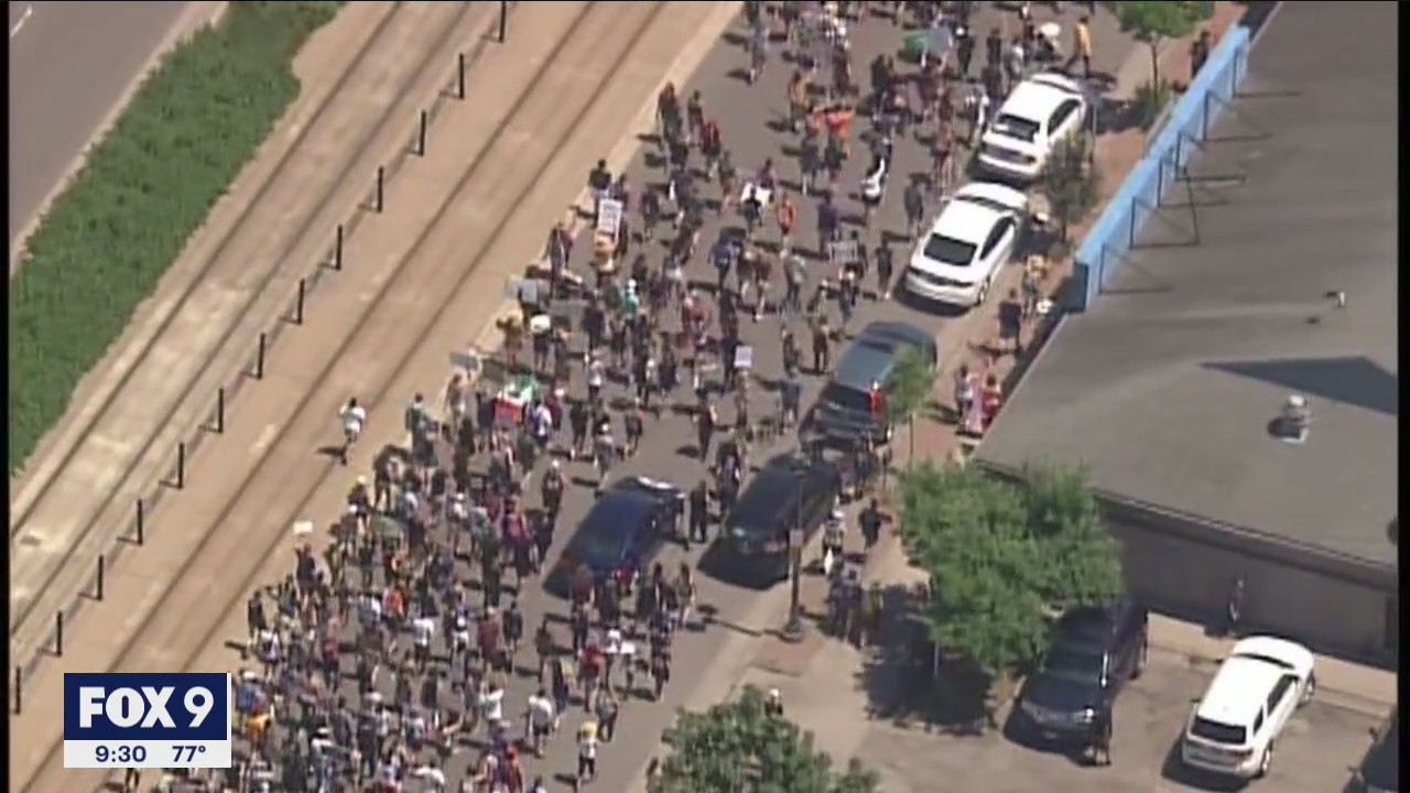 Mothers lead march to Minnesota capitol as part of stand against police violence