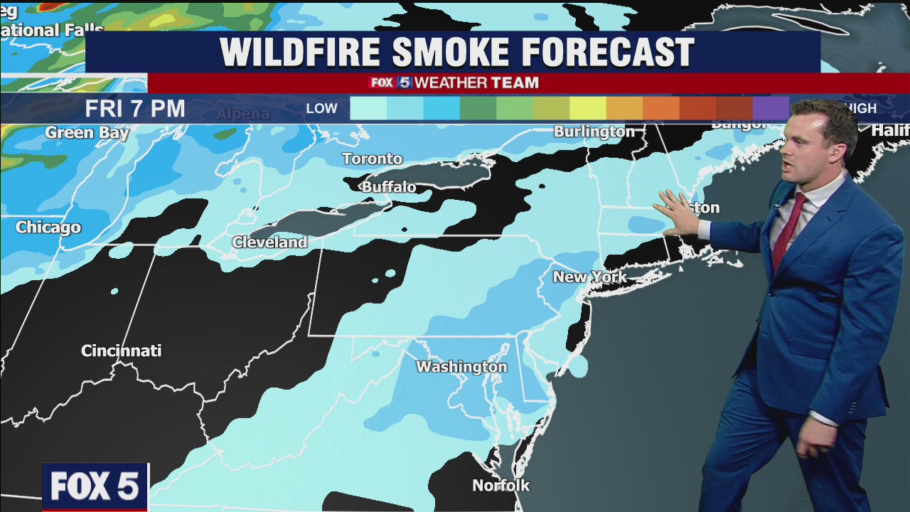 Smoke from western wildfires could bring hazy look to parts of DC region