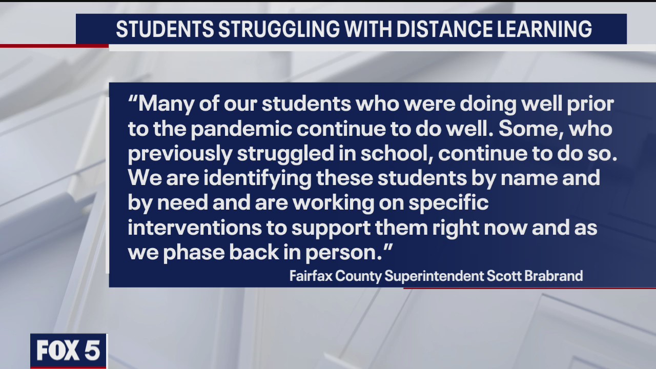 Students struggling with distance learning