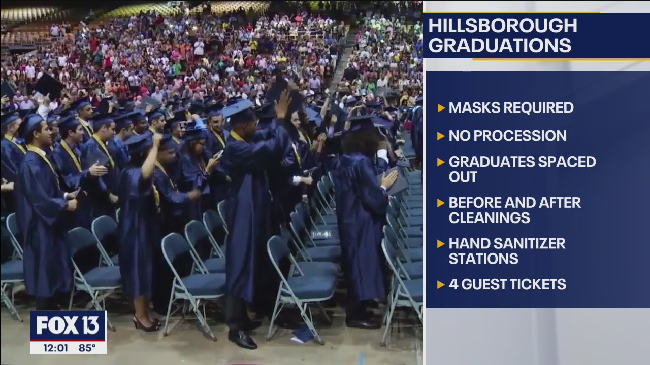 Hillsborough County resumes in-person high school graduations