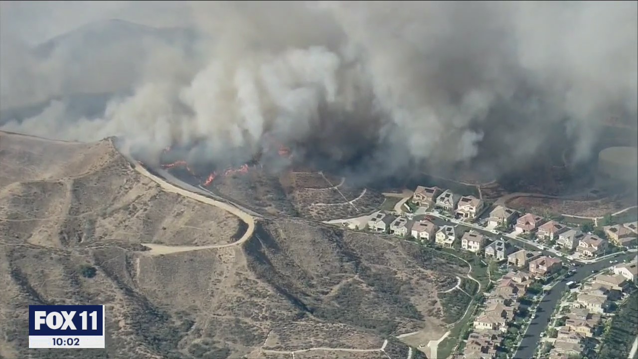 North Fire: Mandatory evacuations issued as fire crews battle large blaze in Castaic