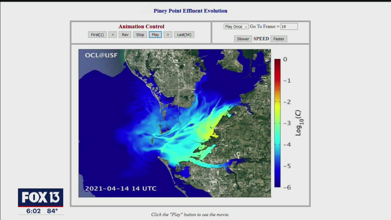 USF researchers forecast fate of Piney Point