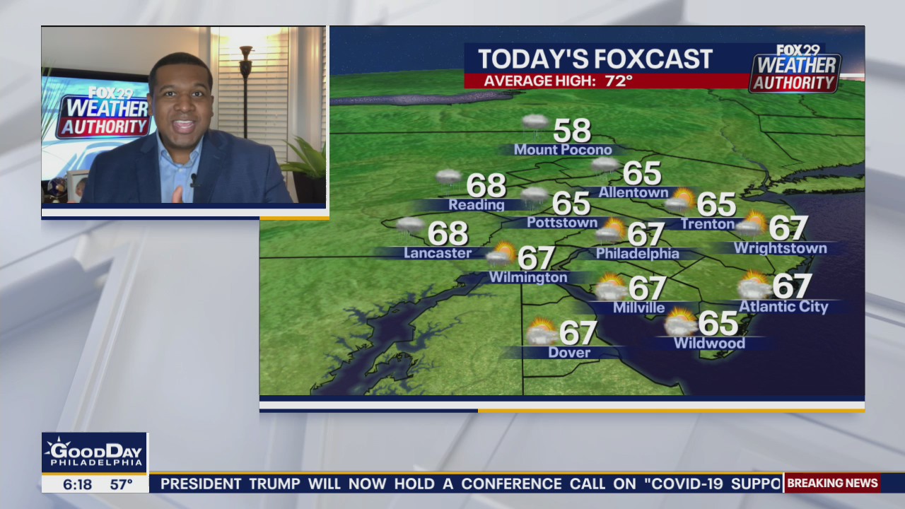 Weather Authority: Rainy morning leads to seasonable conditions