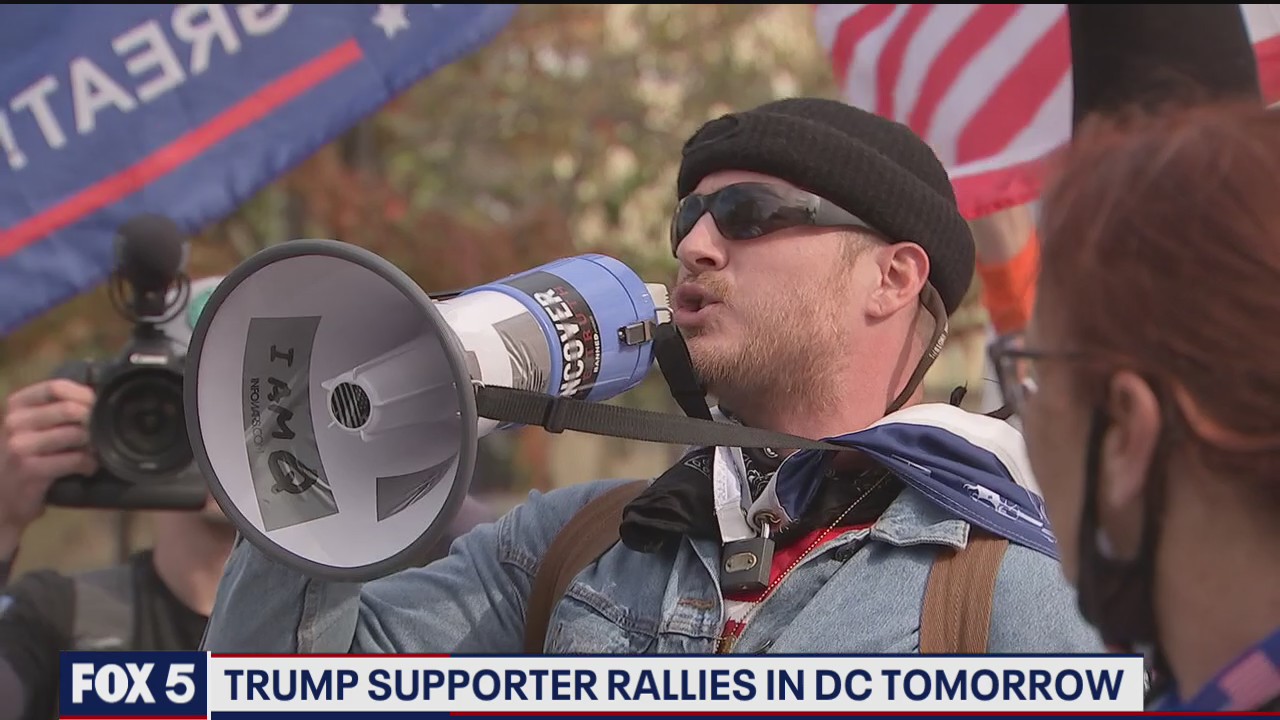 Trump supporter rallies in DC tomorrow