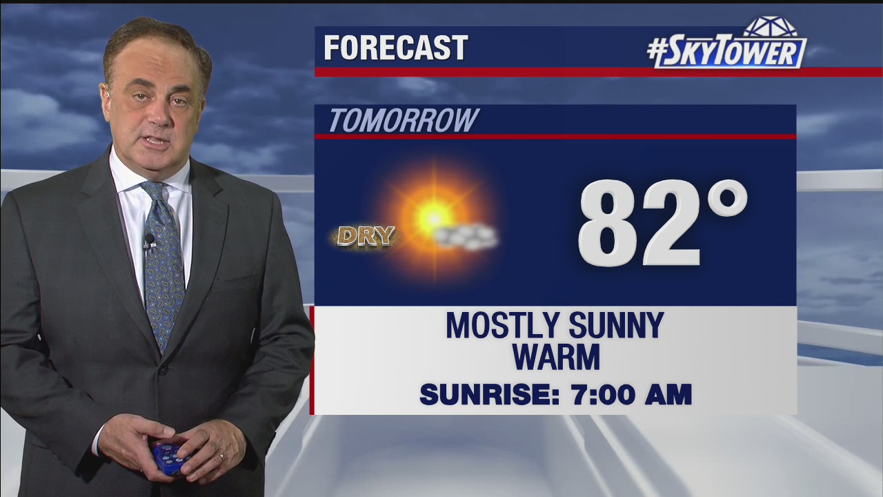 Tuesday evening weathercast