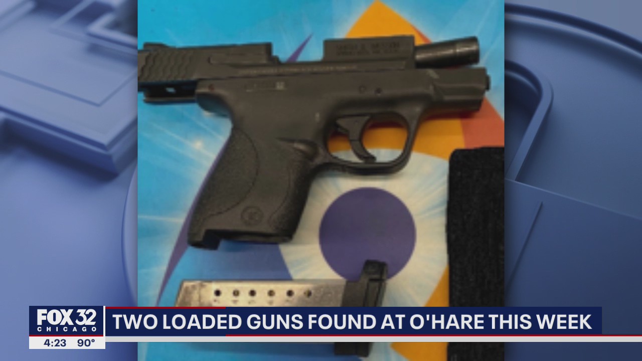 Two loaded guns found at O'Hare this week