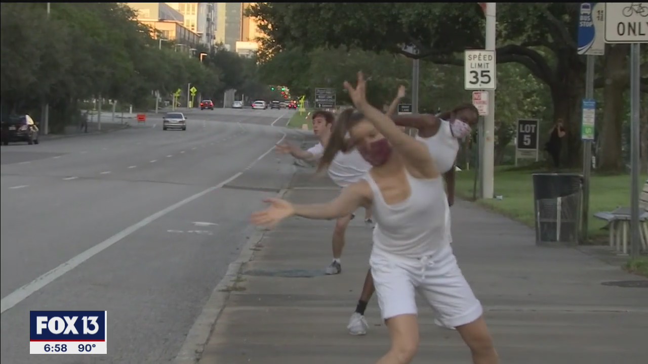 Dance brings them together, 6 feet apart