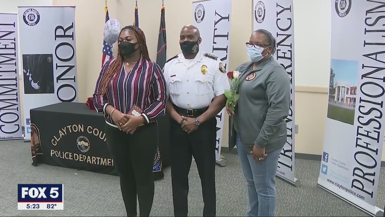 Woman thanks officers who helped save her life