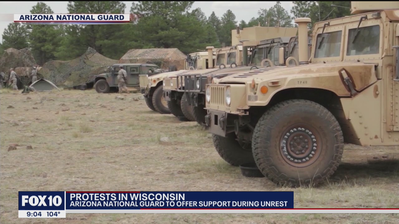 Arizona National Guard troops deployed to Wisconsin