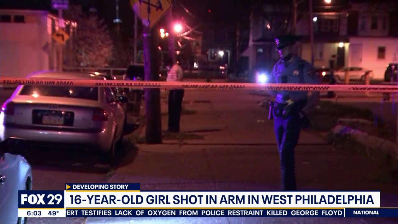 Over two dozen shots fired in West Philadelphia shooting that injured teen girl, police say