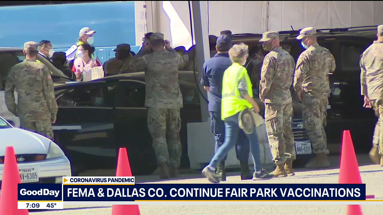 FEMA and Dallas County continue Fair Park vaccinations