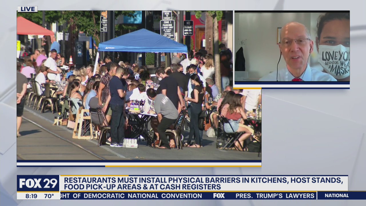 Dr. Farley discusses reopening of indoor dining in Philadelphia Sept. 8