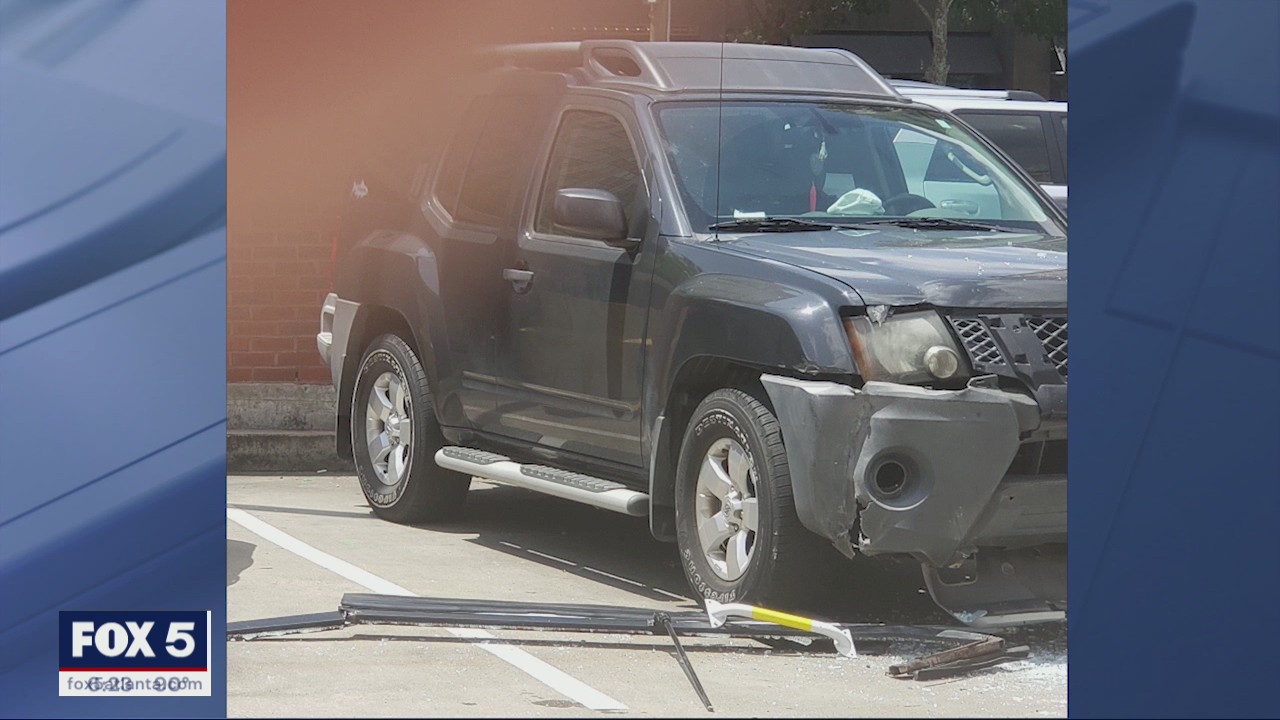 Car thief suspect crashes into several cars