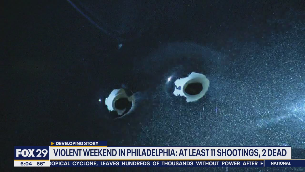 Police investigating at least 11 weekend shootings, including 2 deadly incidents