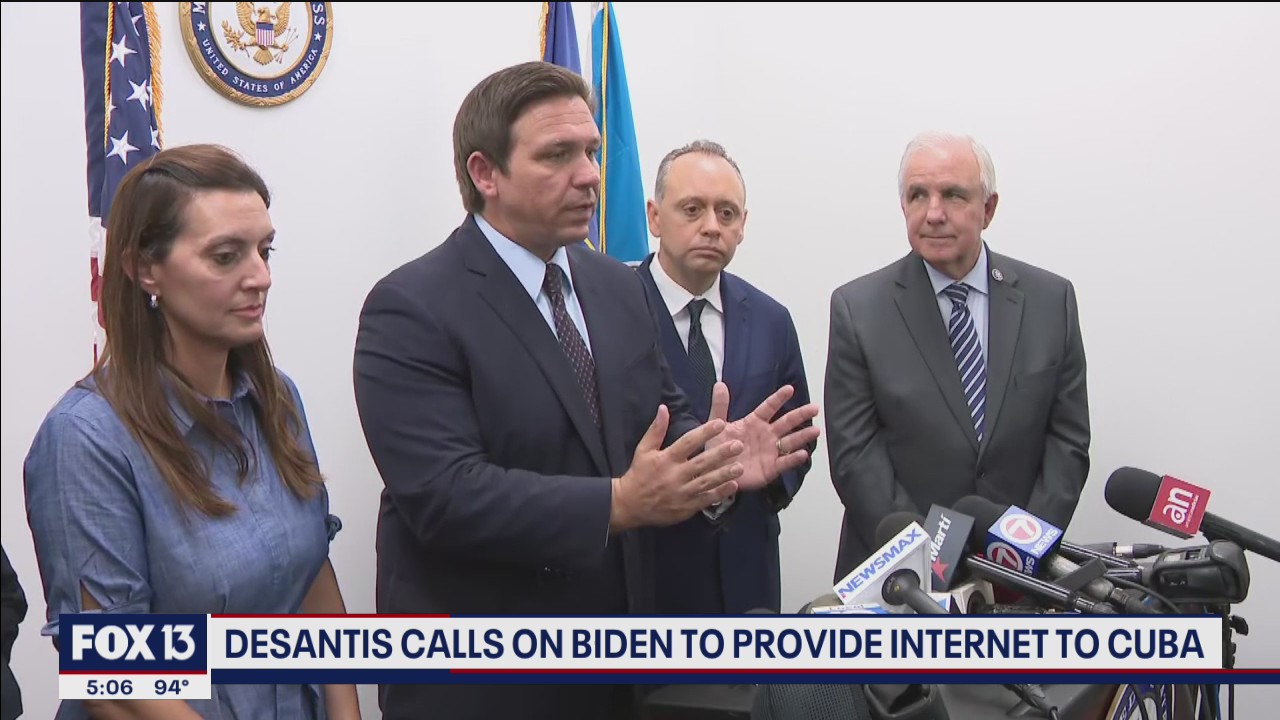 DeSantis reacts to Cuban protests