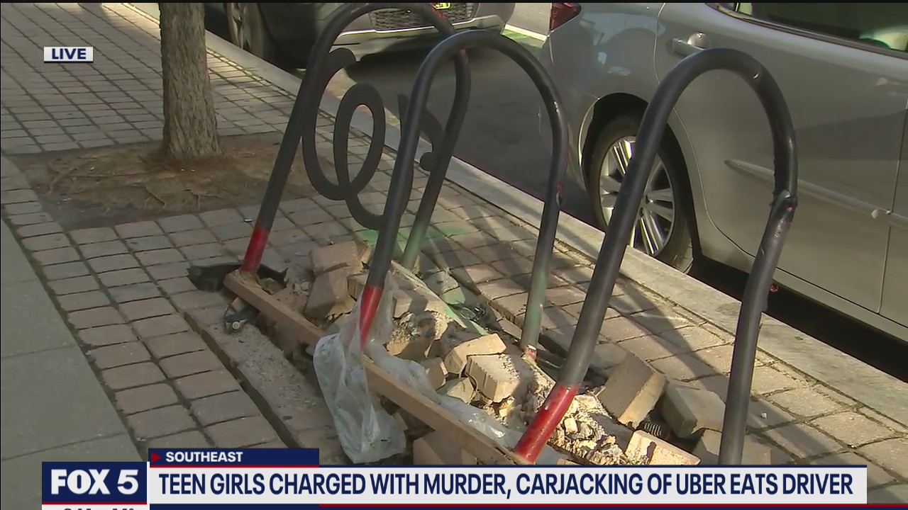 Shocking video shows deadly DC Uber Eats carjacking by teen girls