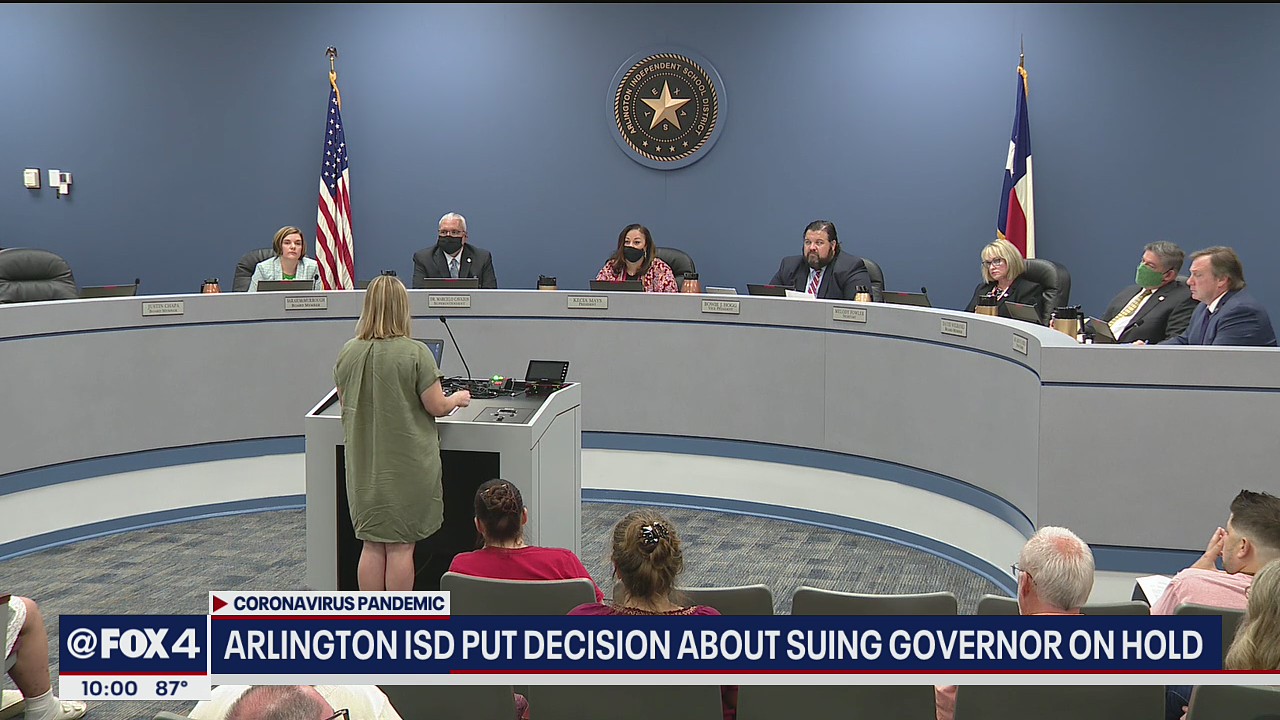 Arlington ISD puts decision about suing Gov. Abbot on hold