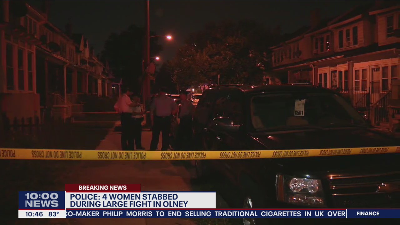 4 women stabbed, 1 hit with baseball bat during fight in Olney, police say