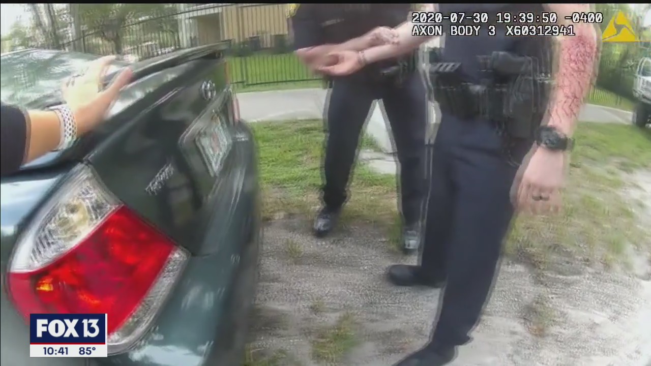 Body cam footage shows officer running back into danger